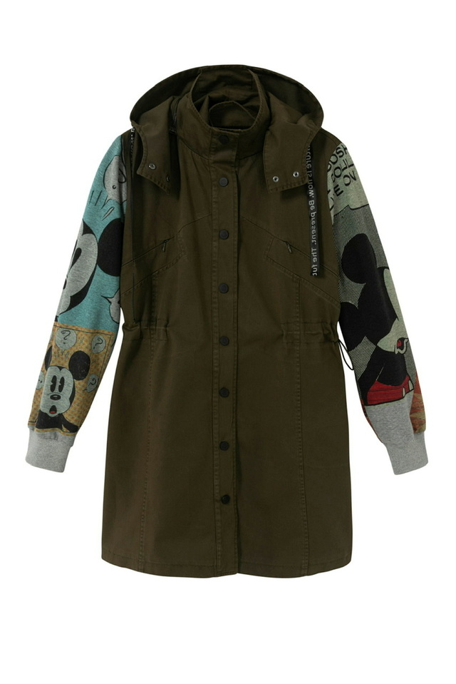 ミッキーマウス フードモッズコート ¥33,900