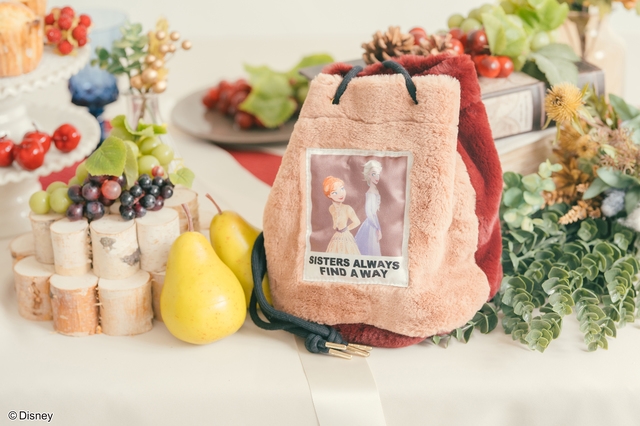 アナ&エルサ/フェイクファー巾着バッグ