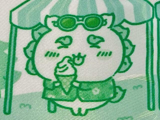 【ファミリーマート×ちいかわエコバッグ】アロハシャツを着てソフトクリームを舐めているシーサー！笑顔がかわいい♡