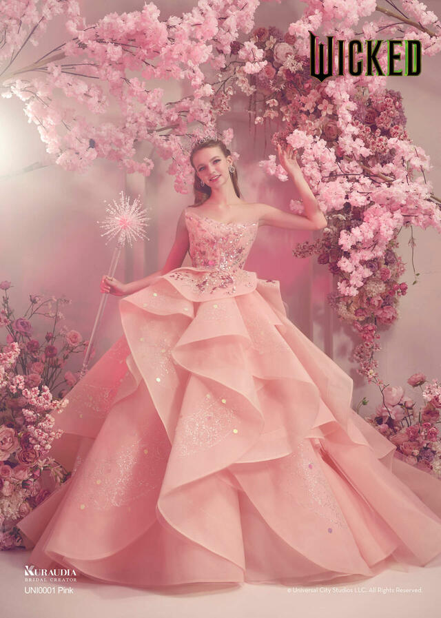 【クラウディア】『ウィキッド』新作ウェディングドレス「WICKED|KURAUDIA」UNI0001_Pink