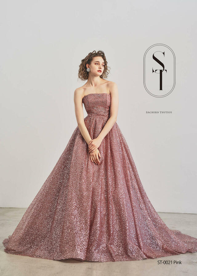 【クラウディア】ST新作ウェディングドレス｜ST-0021_Pink