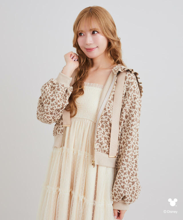 レオパード柄パーカー 11,900円｜Areeam Disney Collection「ミッキーマウス」