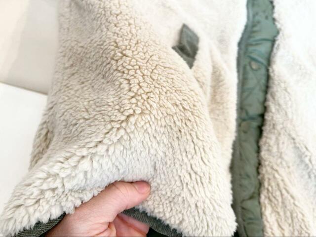 【coca ウォッシャブル キルティングリバーシブルボアブルゾン】ボアの保温性がとても高く、真冬でも問題なく着られます!