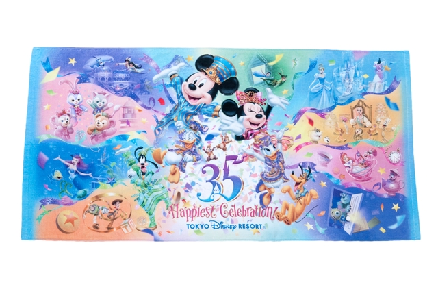 ワイドバスタオル｜東京ディズニーリゾート35周年“Happiest Celebration! ”スペシャルグッズ