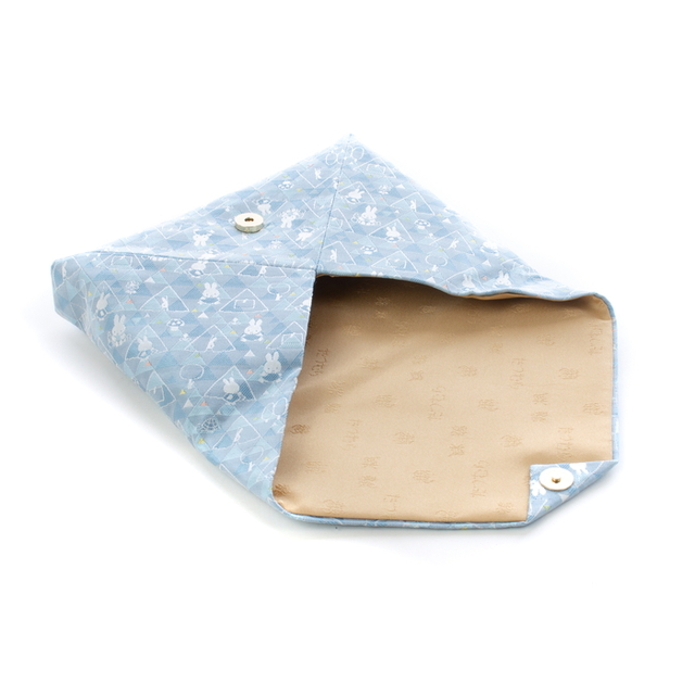 数寄屋袋（すきやぶくろ）さんかくミッフィー（ブルー）【TATSUMURA × miffy】