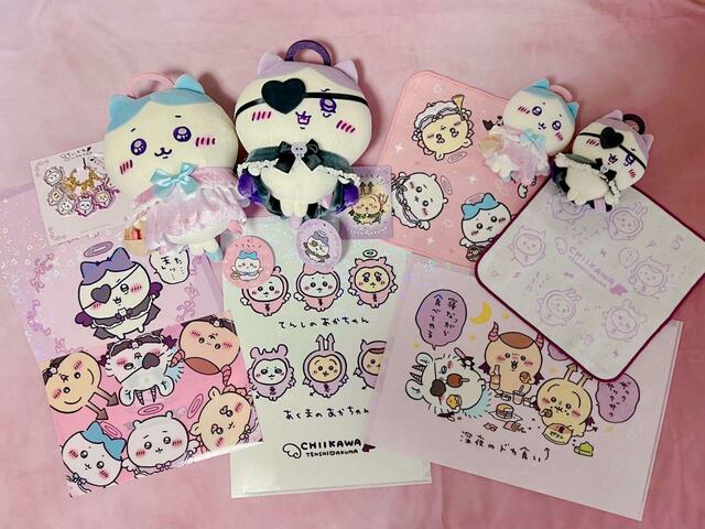 【ちいかわ てんし♡あくま@東京駅】今回ゲットしたグッズたちはこちら!散財の結果、筆者も堕天してしまいました…