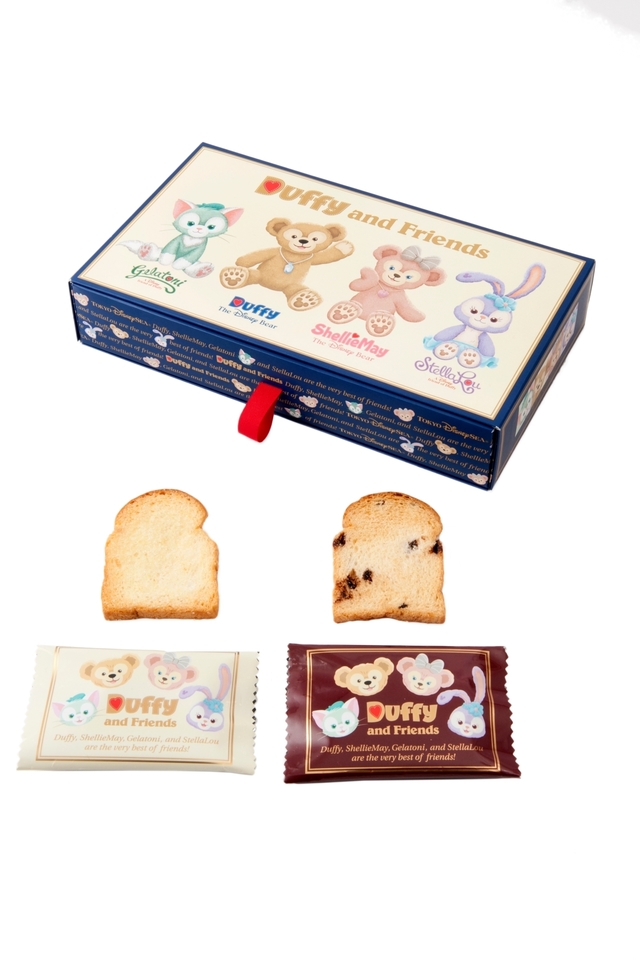 ラスク ¥1,100 ※縦約17.5 × 横約30 × 高さ約5.5cm 内容量12枚（プレーン6枚、チョコチップ入り6枚）