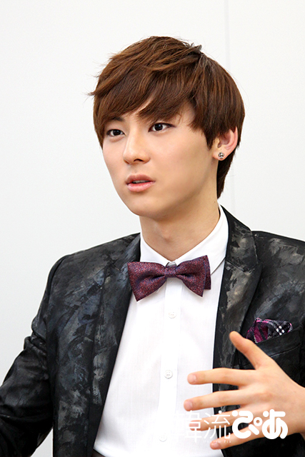 NU’EST・ミンヒョン＠「韓流ぴあ」取材の様子