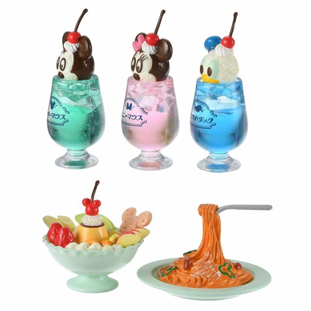 ミッキー、ミニー、ドナルド シークレットマスコット DISNEY レトロ喫茶 990円