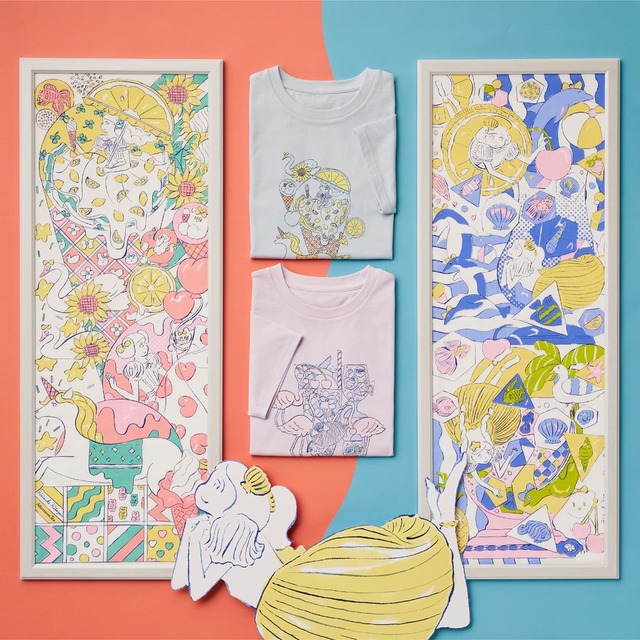 手ぬぐい 各¥880、Tシャツ 各¥4,950