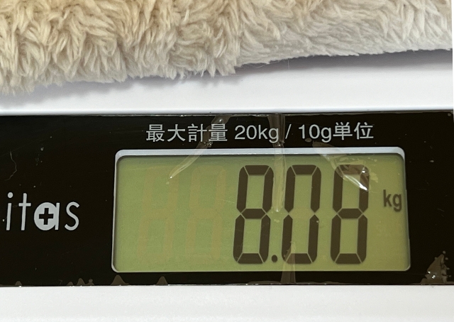 【MITAS ペット用デジタル体重計】 5g単位で細かく量れる