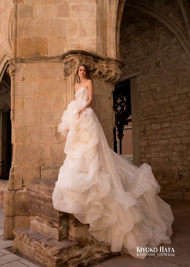 「KIYOKO HATA」新作ウェディングドレス KHB0004_OffWhite
