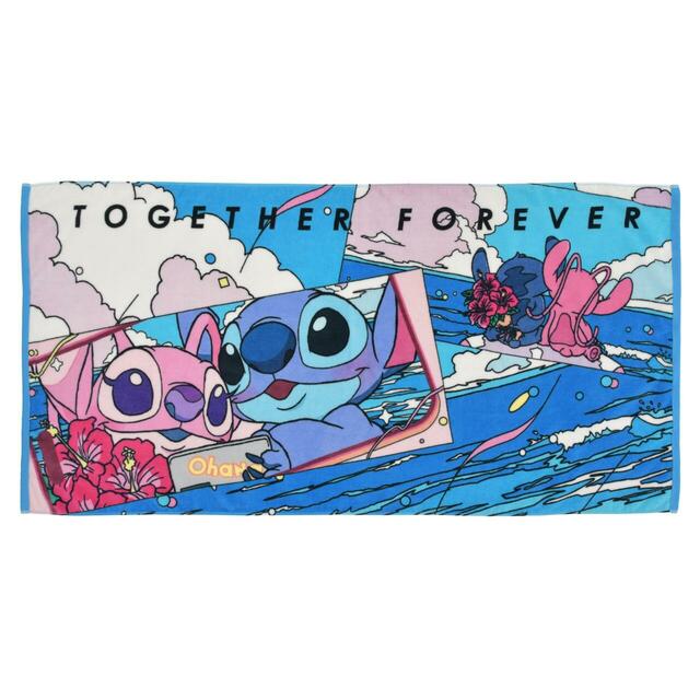スティッチ＆エンジェル バスタオル STITCH ＆ ANGEL 3,000円