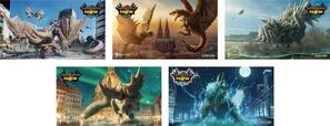 「コラボステッカー（全5種）イメージ」【「モンスターハンター×スシロー」コラボ』