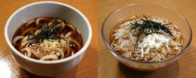 【焼肉きんぐ 左：冷しぶっかけうどん 右：〆のさっぱり冷しそうめん】〆にはこちらの2品をチョイス。どちらも本格的です！