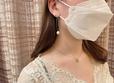 【GU 淡水パールラインピアス】つけるだけで一気に華やかに