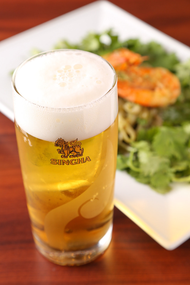 シンハーの生ビールは希少です