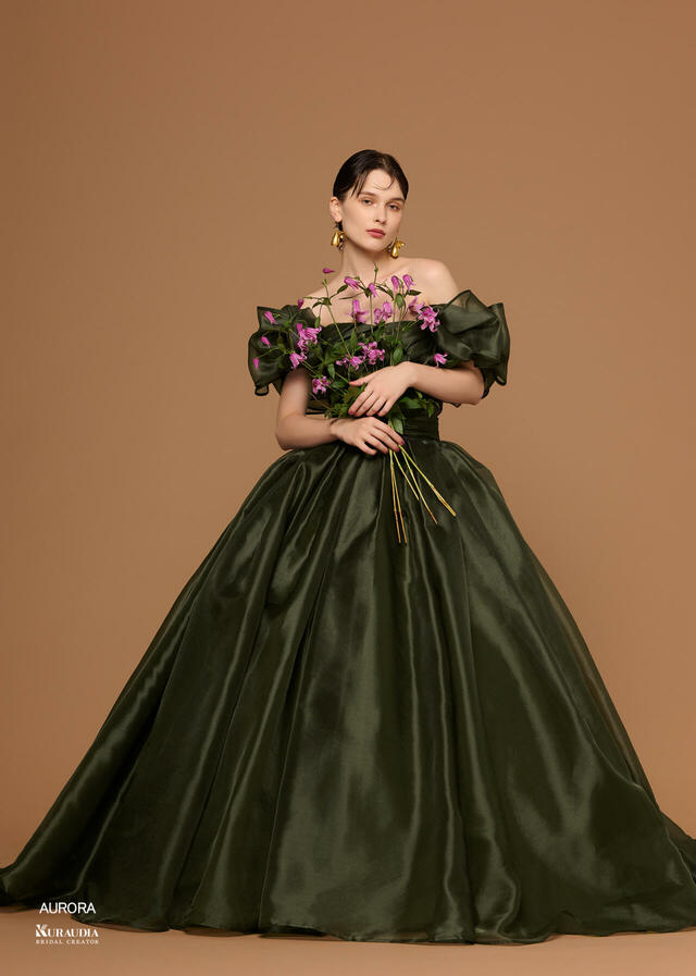 「Irida maison（イリーダメゾン）」新作ウェディングドレス　IM-0039_Khaki