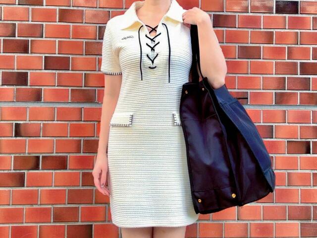 身長155cmのライターが持ってみました。こちらはビッグバージョンです【GU メッシュコンビネーショントートバッグ ST】