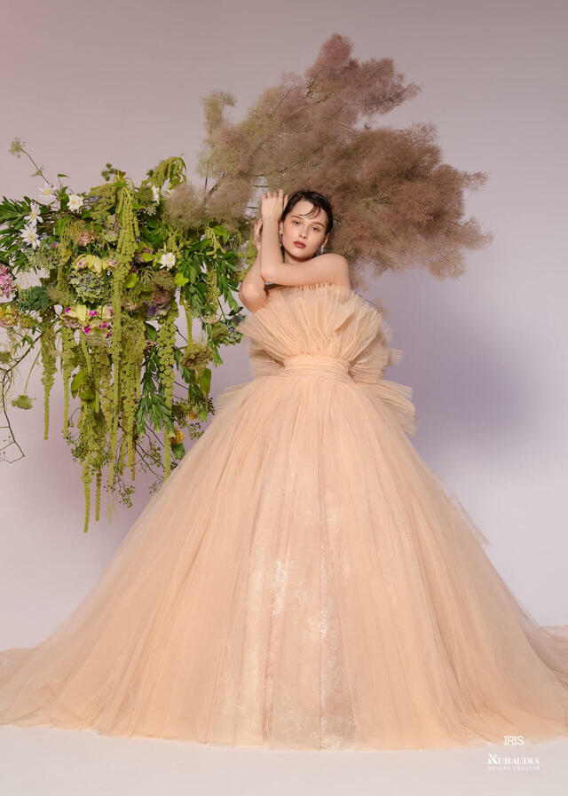 「Irida maison（イリーダメゾン）」新作ウェディングドレス　IM-0037_Orange