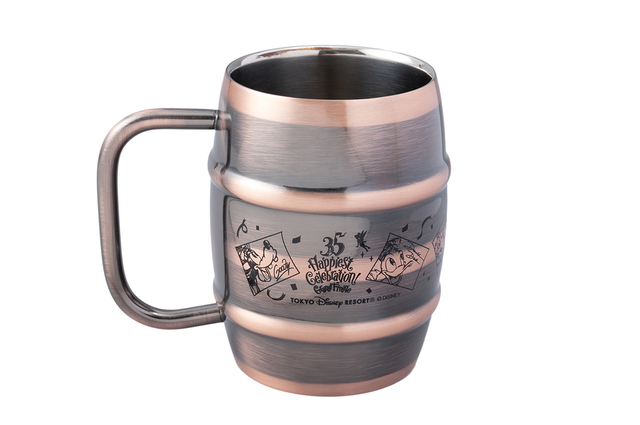 ステンレスマグ 2,200円｜直径約8×高さ約11.5cm｜東京ディズニーランド「グランドエンポーリアム」、東京ディズニーシー「エンポーリオ」｜東京ディズニーリゾート35周年グランドフィナーレ