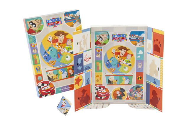 菓子詰め合わせ 1,500円|内容量:チョコレート(コイン型) 36g(2個)、パフチョコレート 4個(ミルク 2個、ストロベリー 2個)、キャンディー(コーラ) 3個、ソフトキャンディー(ソーダ) 3個、マシュマロ 4個(チョコレートクリーム入り 2個、カスタード風味クリーム入り 2個)|販売店舗「ヴァレンティーナズ・スウィート」|東京ディズニーシー「ピクサー・プレイタイム」スペシャルグッズ