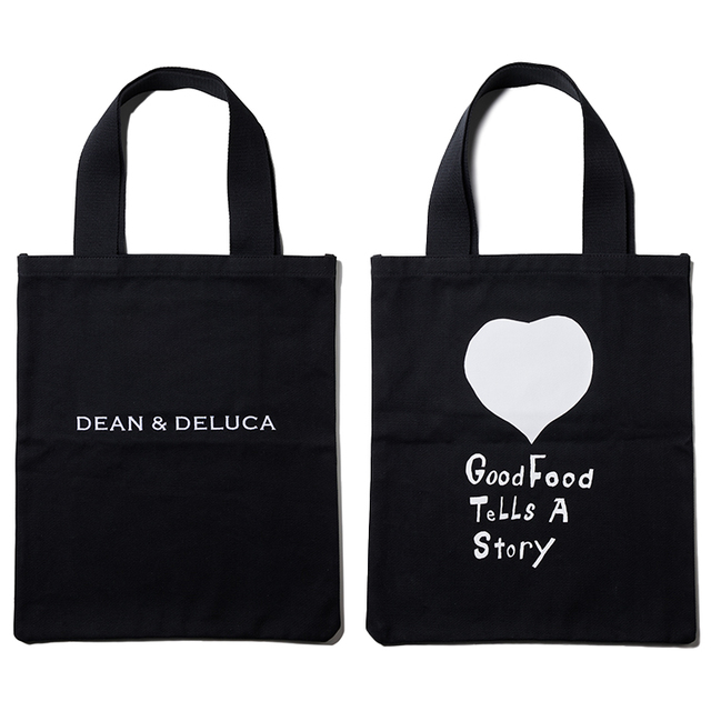 「コットンツイルトートバッグ Black」＜￥3,850（税抜￥3,500）＞【DEAN & DELUCA 20周年限定アイテム第2弾】