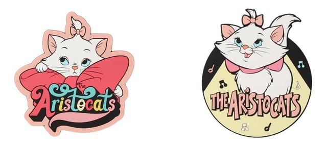 コースター ピンク/ ブラック 各400円