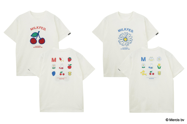 MILKFED. x MIFFY ICON S/S TEE：RED,BLUE  ONESIZE ￥6,600 intax