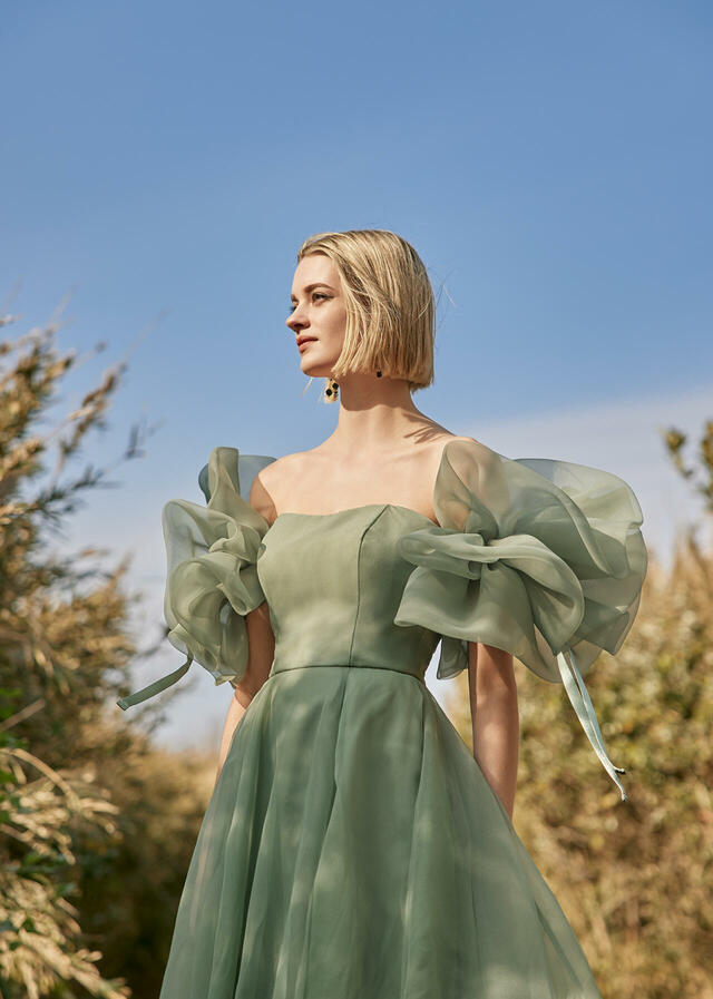 クラウディア｜「K.RANNE-クランネ-」新作ウェディングドレス｜KNE0041_Green