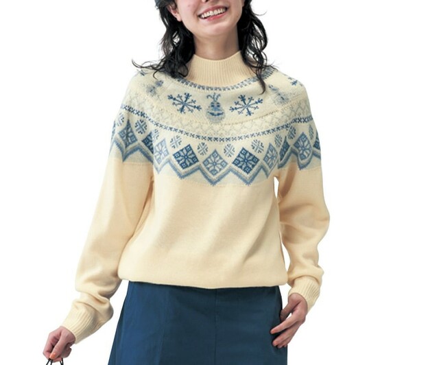 ノルディック風ニットプルオーバー「オラフ」