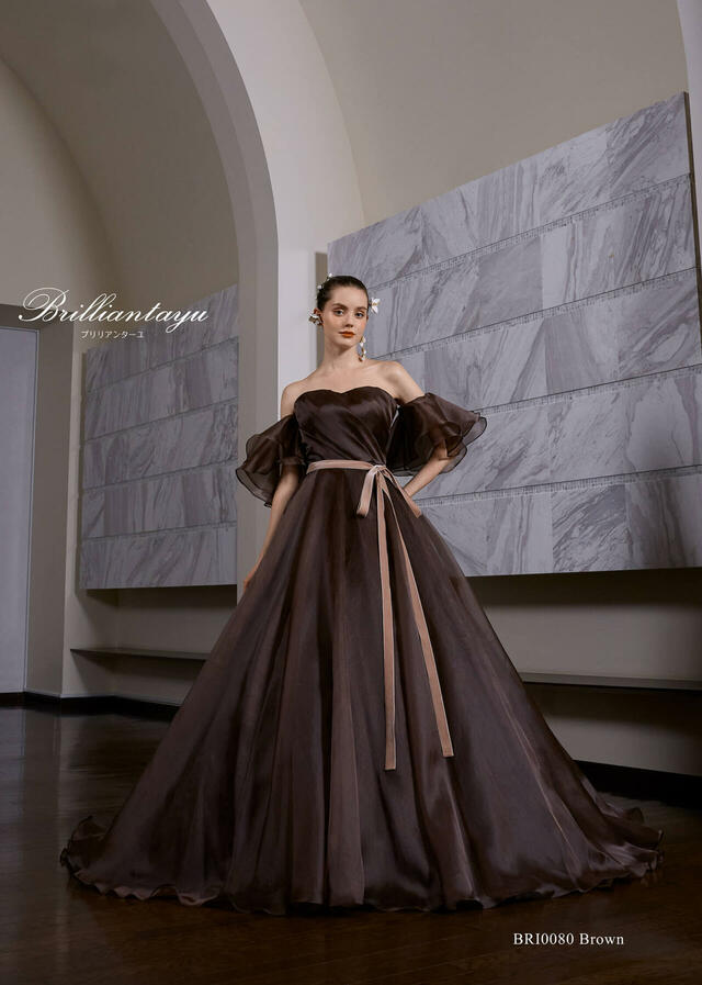 「Brilliantayu （ブリリアンターユ）」新作ウェディングドレス　BRI-0080__Brown