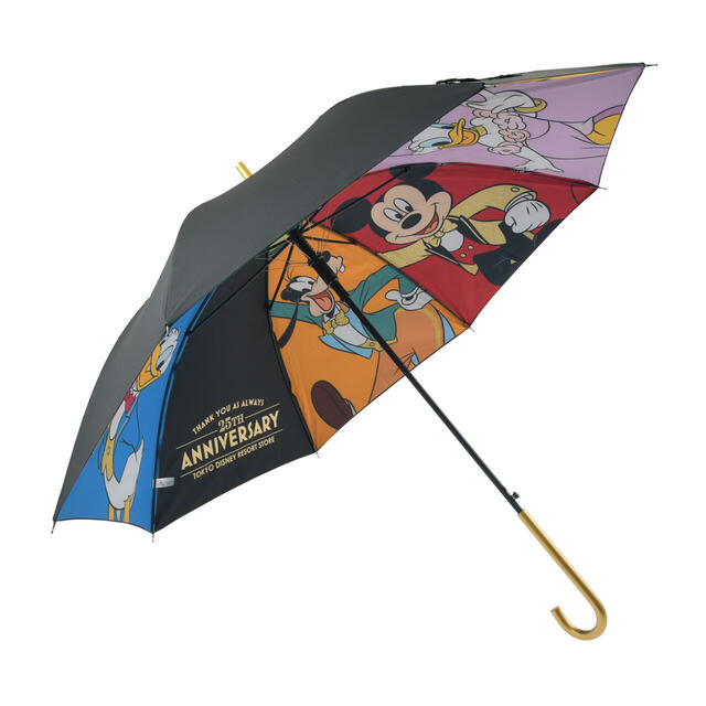 【東京ディズニーリゾート店限定】ミッキー&フレンズ 長傘 ジャンプ式 東京ディズニーリゾート店25周年記念 3,500円