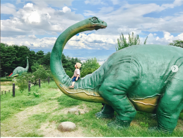 長野・茶臼山恐竜公園　　画像提供：@ryujkyさん