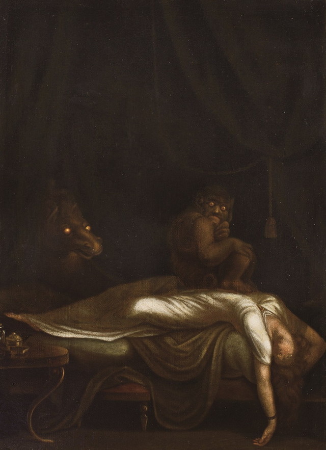 ヘンリー・フューズリ 《夢魔》 1800-10年頃　油彩・カンヴァス ヴァッサー大学、フランシス・リーマン・ロブ・アート・センター蔵 © Frances Lehman Loeb Art Center,Vassar College, Poughkeepsie, New York, Purchase, 1966.1