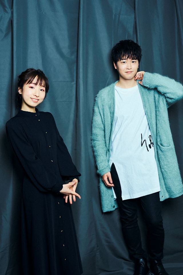 洲崎綾、逢坂良太　撮影：友野雄