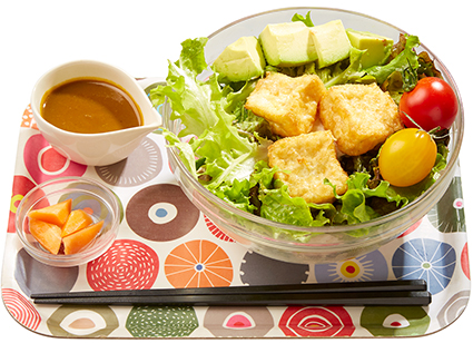 ふわふわ揚げ豆腐のアボカド丼