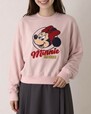 ＜Disney＞【ミッキー＆ミニー】サガラ刺しゅうゆったり裏毛トレーナー 2,980円