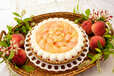 【キル フェ ボン】「桃のショートケーキタルト ～バニラ風味～」piece￥950 / whole（25cm）￥9,504