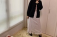 【ワークマン アクティブプリーツスカート】リバーシブルだと落ち着いた印象に