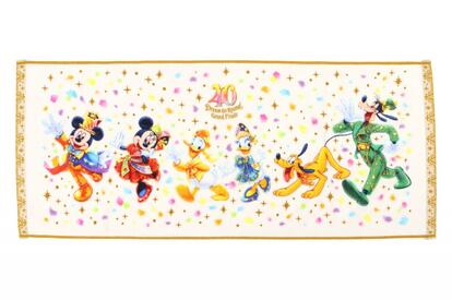 【未使用品】東京ディズニーランド　40周年　dreamgoround タオル他 新品 ワイドバスタオル 40周年 ドリームゴーラウンド グランド