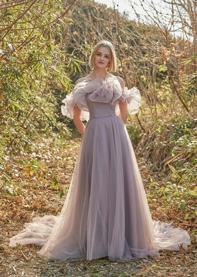 クラウディア｜「K.RANNE-クランネ-」新作ウェディングドレス｜KNE0039_Pink