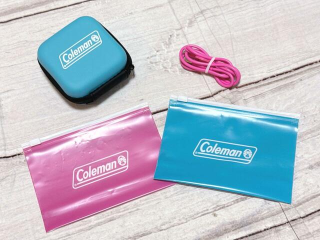 Colemanの付録「ガジェットケース、2in1タイプのUSBケーブル、ジッパーバッグ2個」の4点セット！