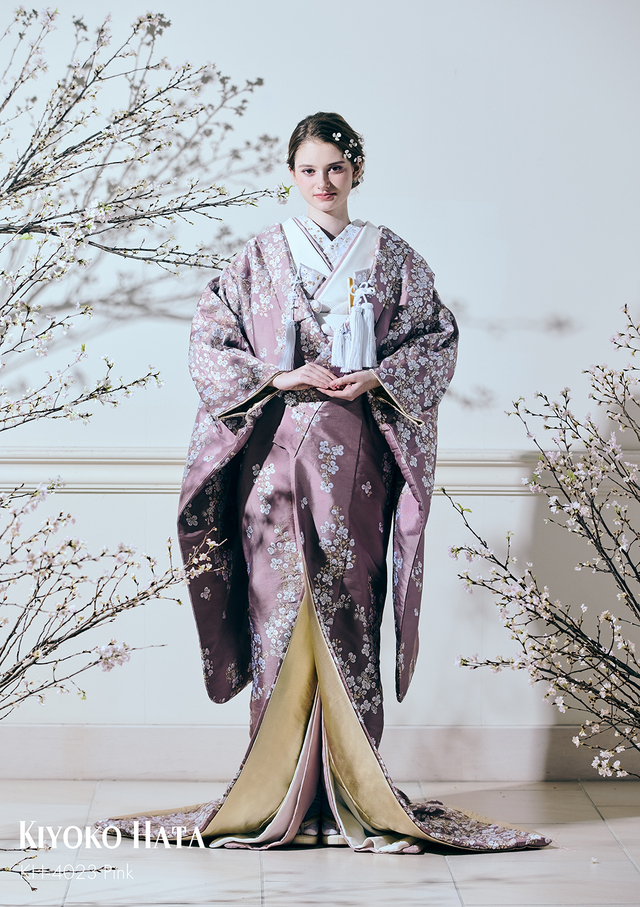 【クラウディア】KIYOKO HATA(キヨコハタ)新作ウェディングドレス|KH-4023_Pink