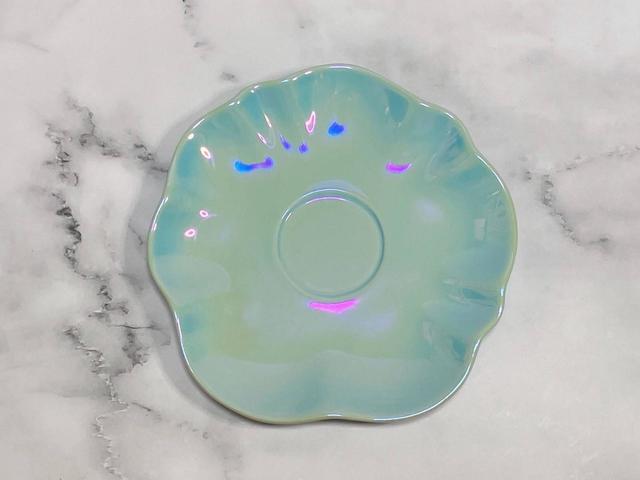 【Francfranc（フランフラン）】オパールシェルカップ＆ソーサー　MINT／税込1,400円