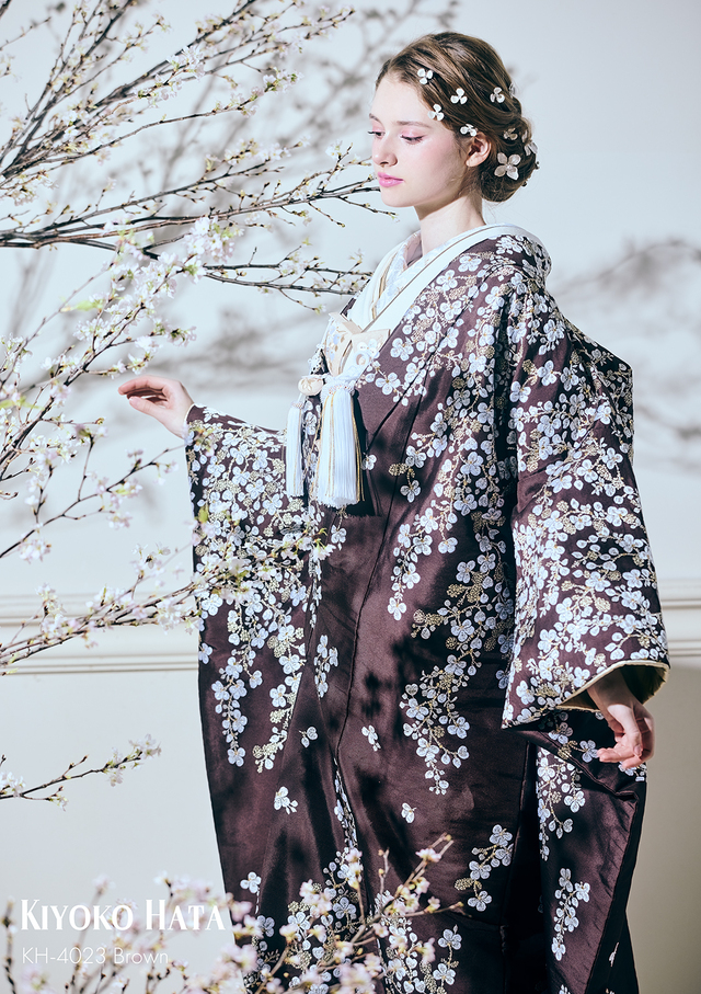 【クラウディア】KIYOKO HATA（キヨコハタ）新作ウェディングドレス｜KH-4023_Brown