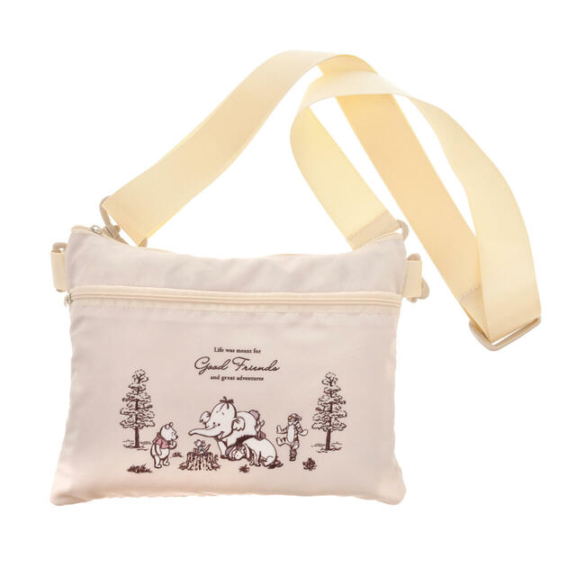 プー＆フレンズ ボストンバッグ 折りたたみ式 ポーチ入り 4WAY POOH TRAVEL 3,800円