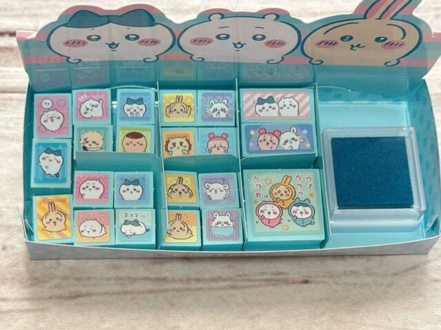 【ちいかわ スタンプブック】全部で4つのサイズのスタンプが入っています！