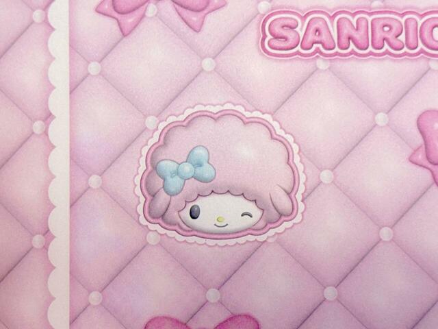 【サンリオキャラクターズ当りくじ】「21．ファイルホルダー／ピンク」筆者のサンリオキャラクターの最推しは「マイスウィートピアノ」。ファイルホルダーに登場していました！