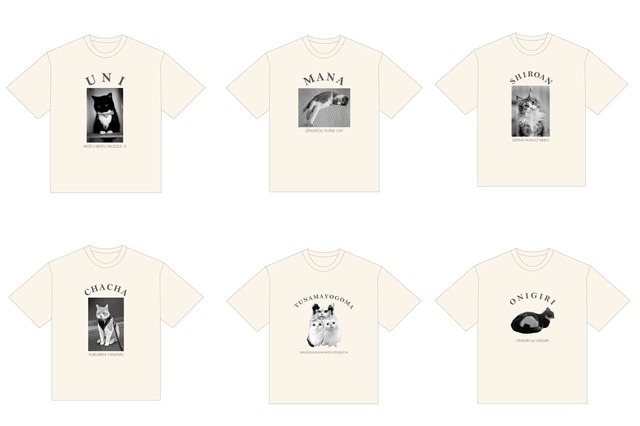 【まるいねこフェス】「Tシャツ」全6種　各4,400円